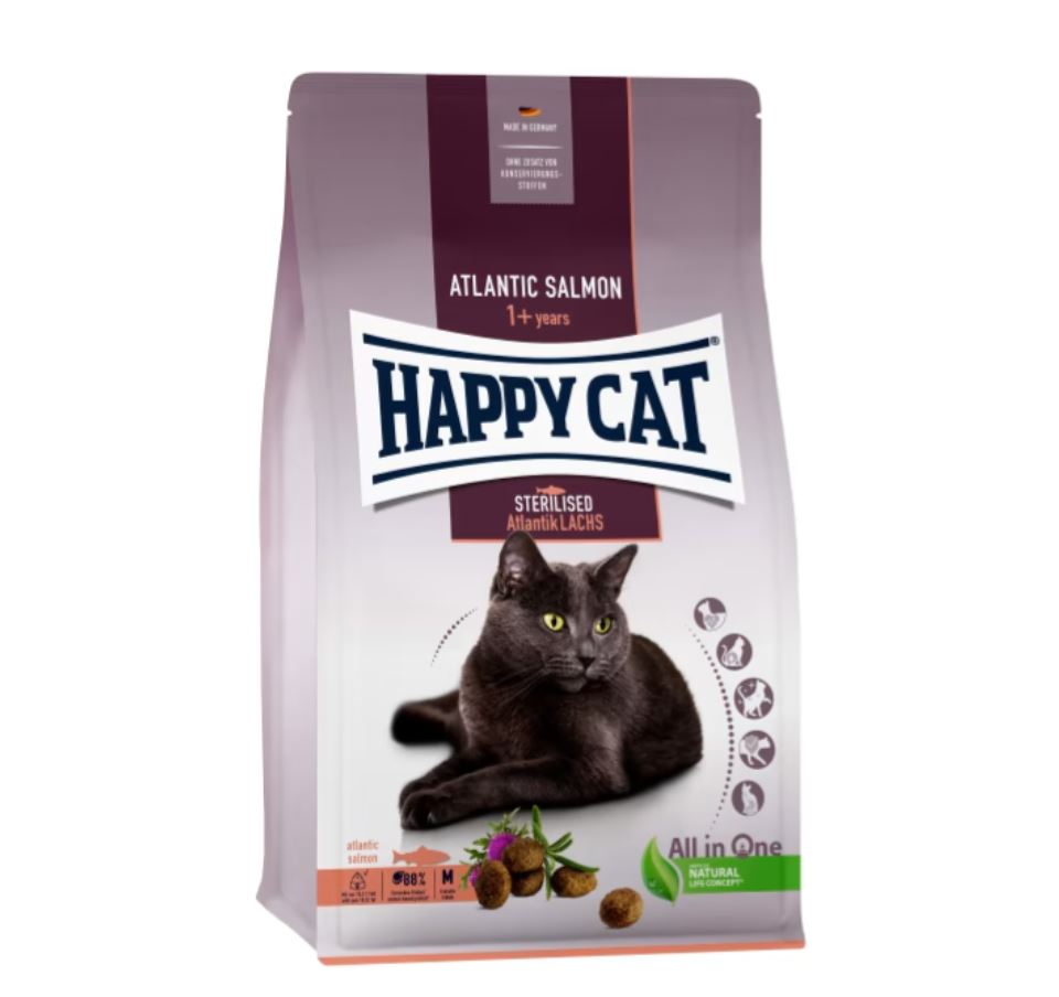Happy Cat Sterilisert Adult Laks - 4 kg