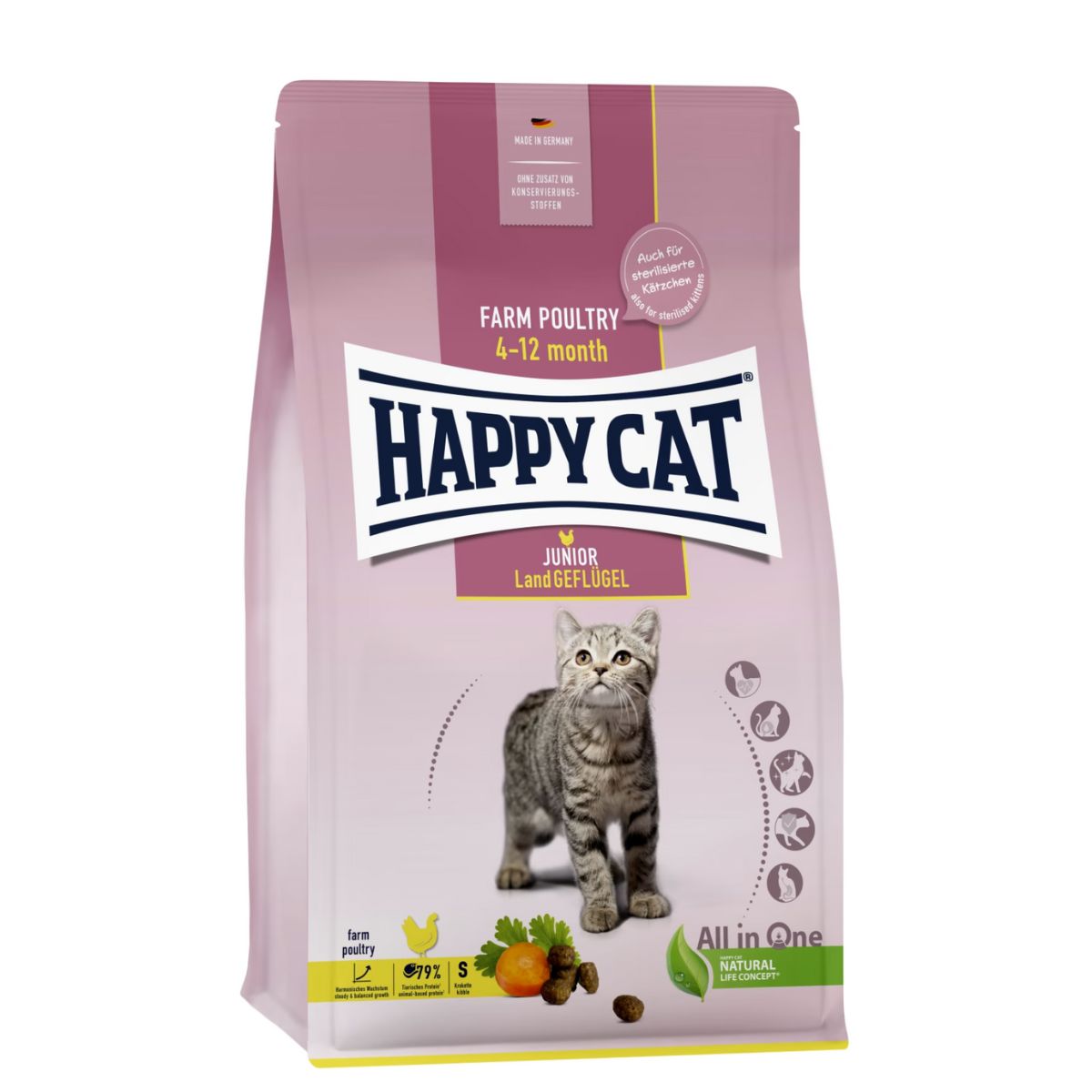 Happy Cat Junior Fugl - 1,3 kg