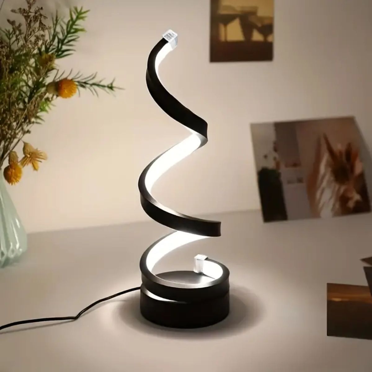 Modern Bordlampe - Spiral