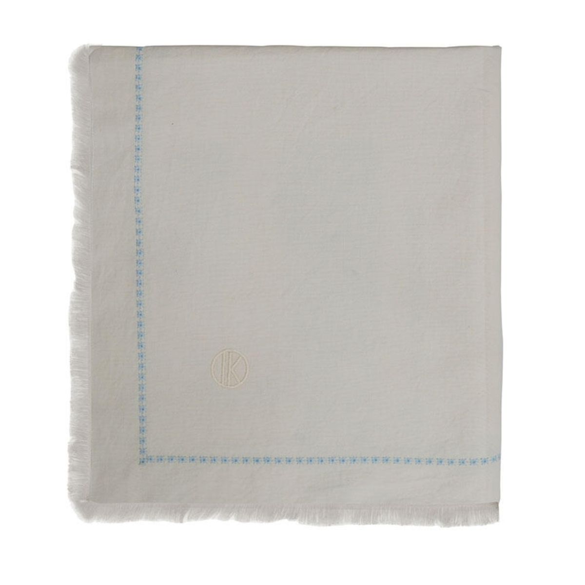 Tone Kroken Blanc duk (Hvit / Beige - 140 x 250 cm)