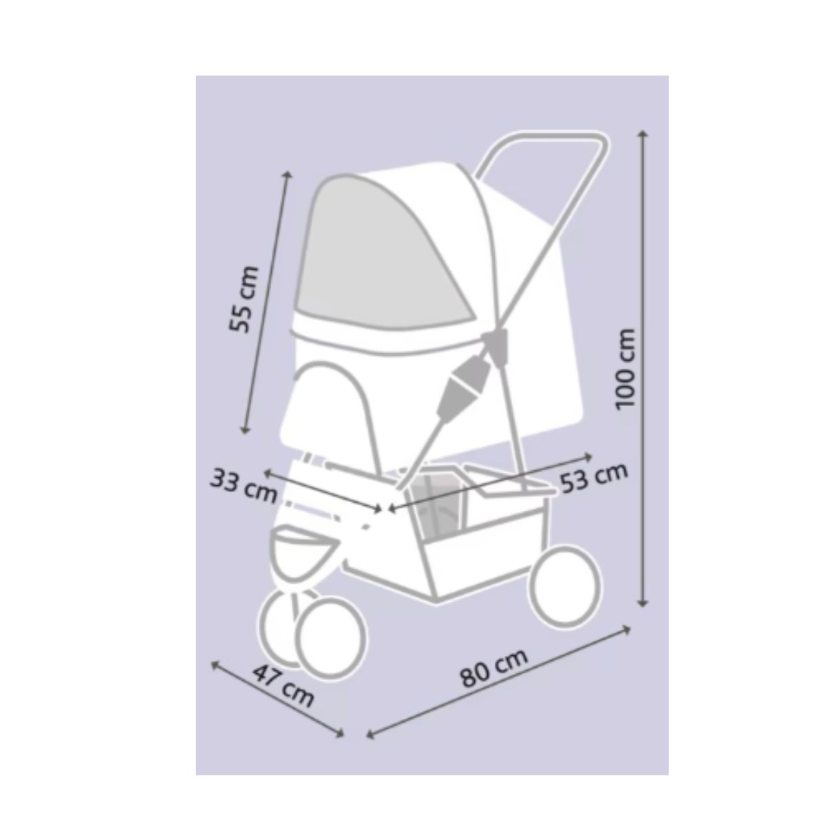 Trixie Buddy trillevogn Sort 11 kg