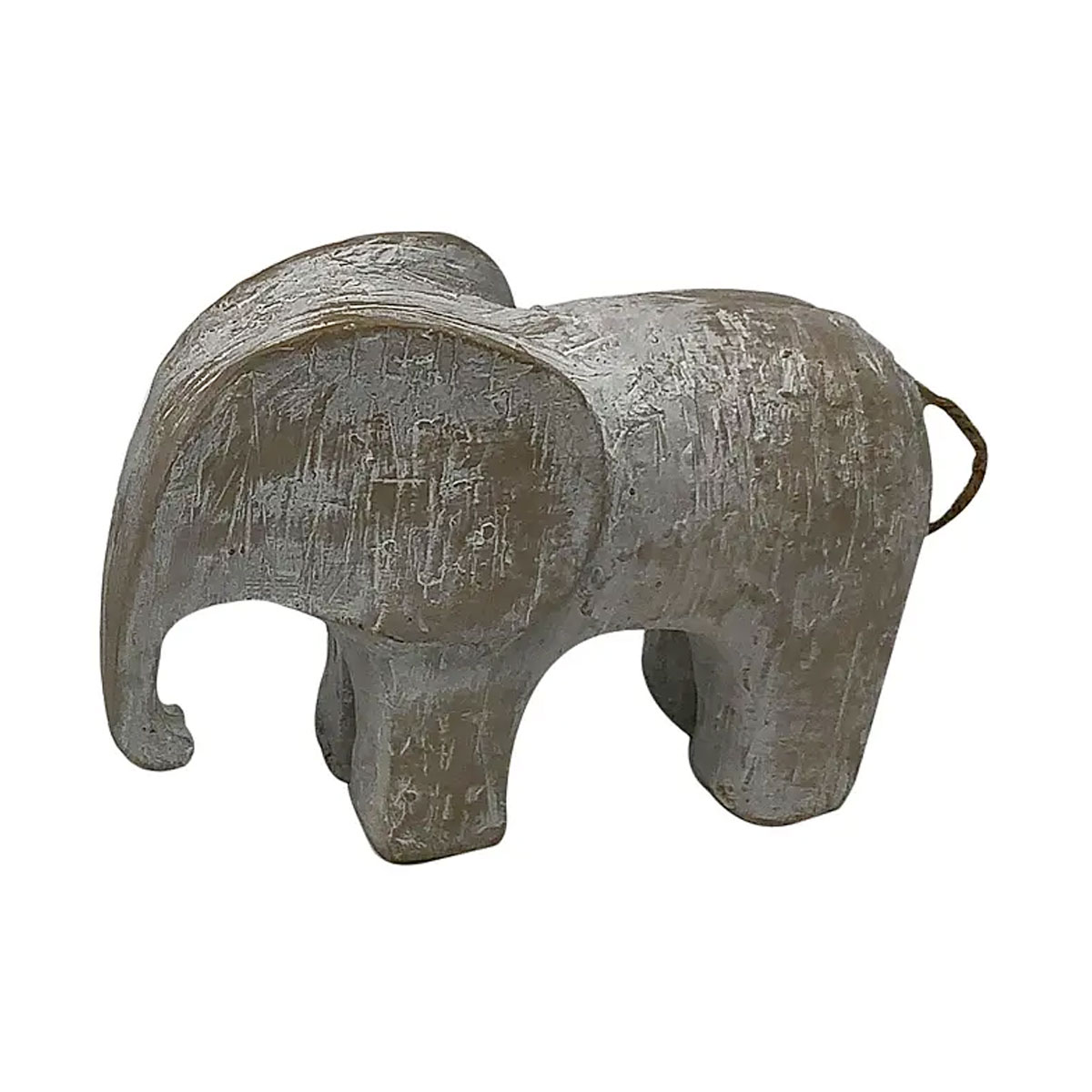 Rustikk Elefantfigur - 16cm